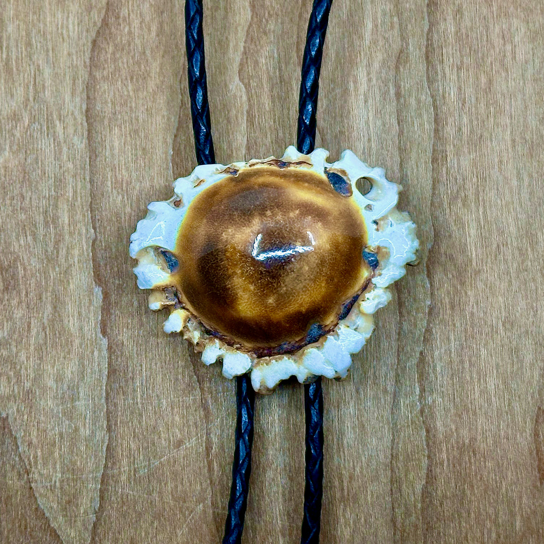 Plain Antler Bolo Tie—one of a kind western bolo tie made from real antler in Montana by 406 Antlery