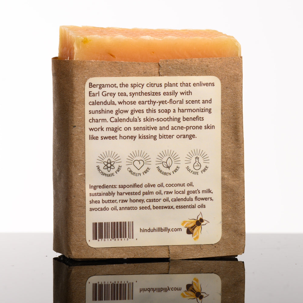 Milk and Honey Soap - Calendula & Bergamot - handmade in Montana, USA by Hindu Hillbilly