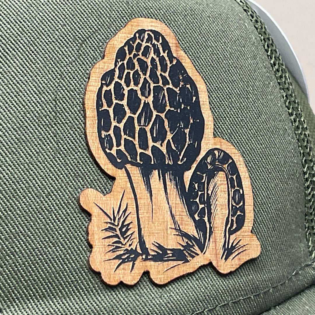 Morel Flexwood Patch & Olive Green Trucker Hat
