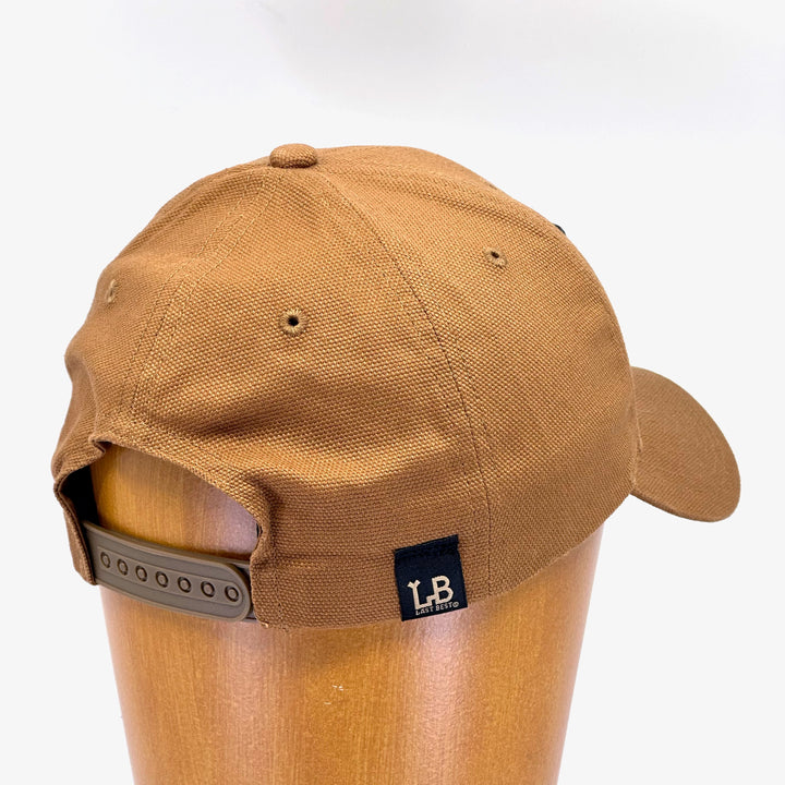 Montana Living Letter Alder Wood Plate Patch Cotton Canvas Baseball Hat