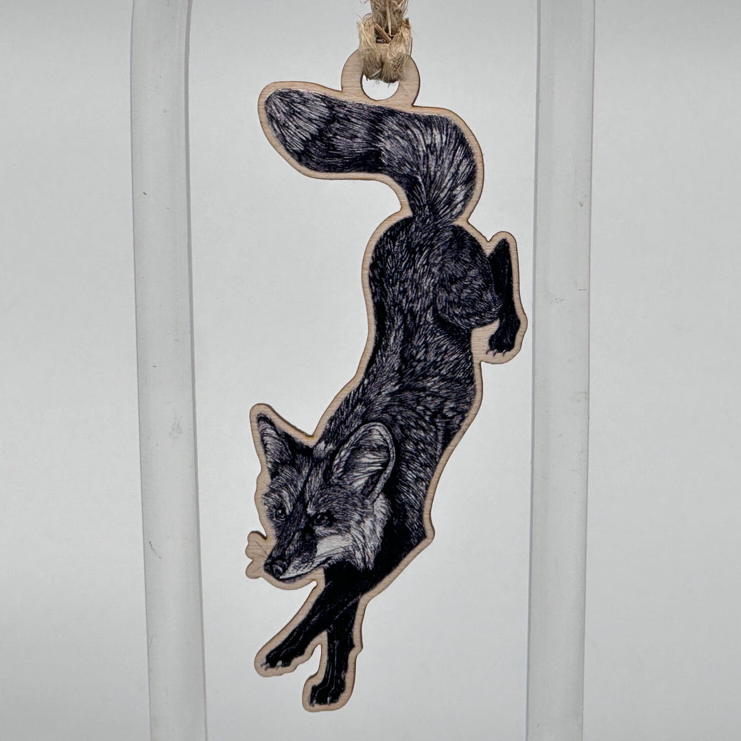 Brittany Finch Art Red Fox Ornament