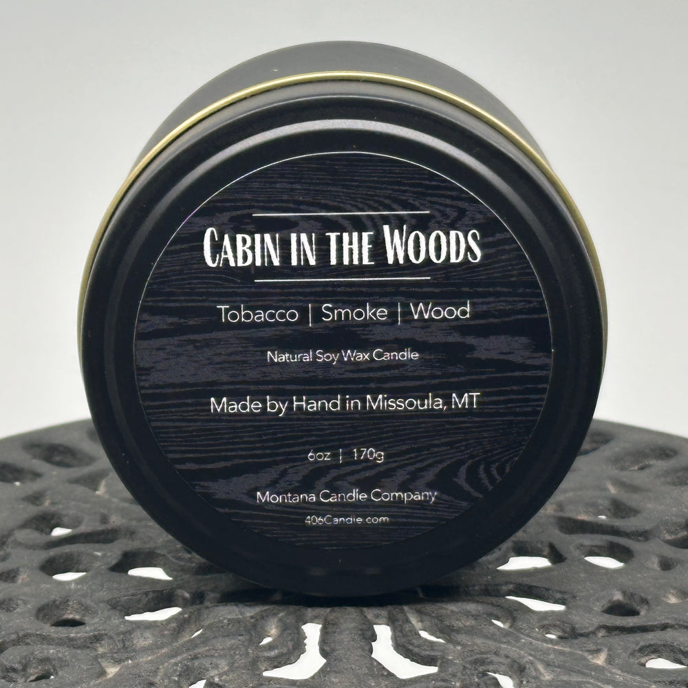 Montana Candle Company Cabin in the Woods soy blend candle, 6 oz. tin