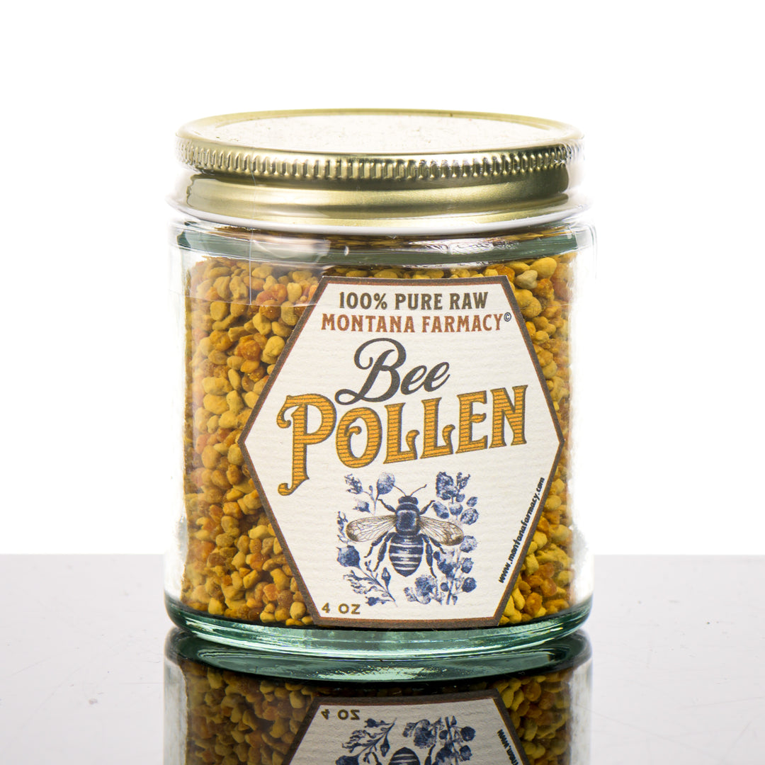 4 oz jar of Montana Bee Pollen, made in Montana USA by Montana Farmacy