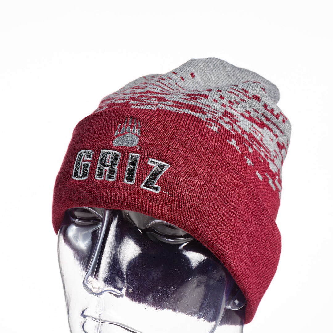 Digi Beanie with Cuff - Block Griz Paw