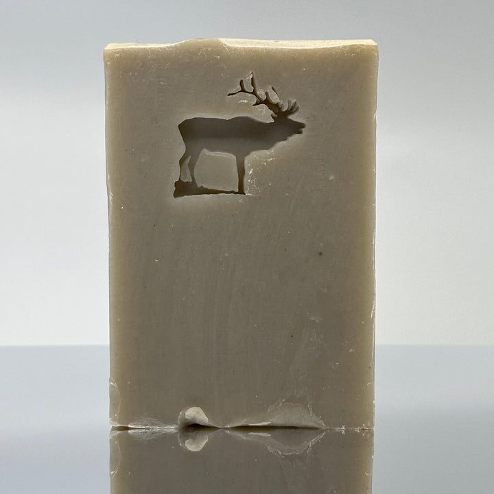 Elk Stamped Soap - Lavender, Sage, Moss, Fern and Musk - handcrafted bar soap made in Montana by Rock Creek Soaps