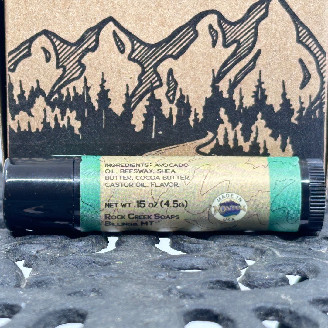 .15 oz. tube of Rock Creek Soaps Wild Nectar Lip Balm, ingredients