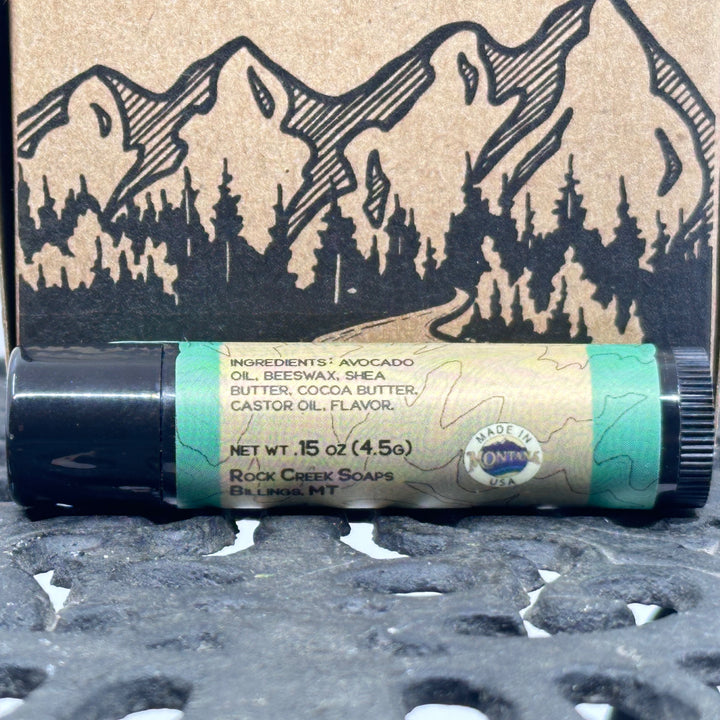.15 oz. tube of Rock Creek Soaps Wild Nectar Lip Balm, ingredients