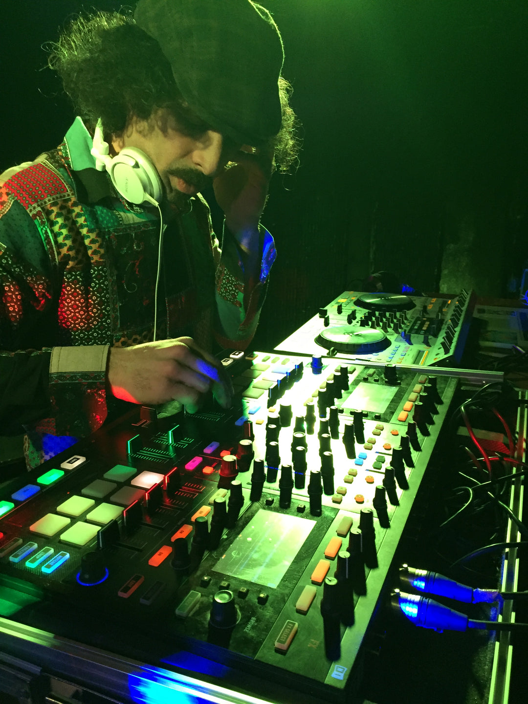 Photograph of a DJ playing at a Starlight Reunion event in Missoula, MT