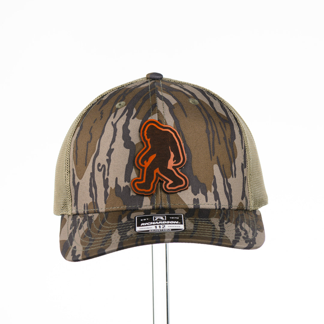 Bigfoot Leather Patch Mossy Oak Richardson Trucker Hat