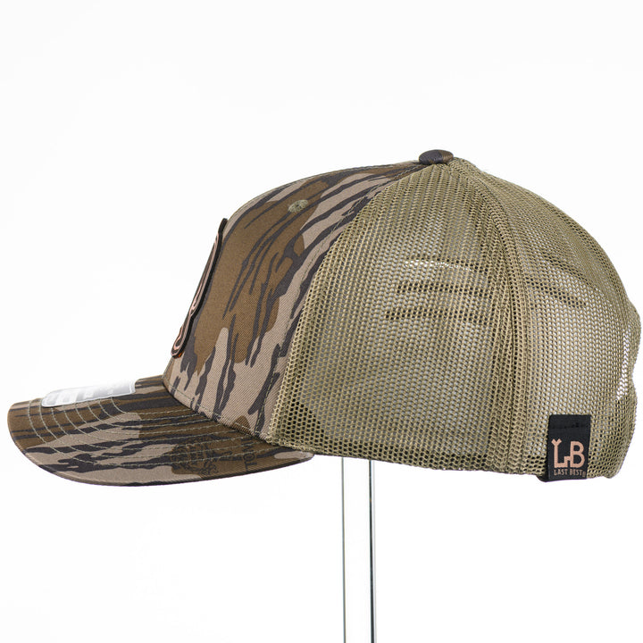 Bigfoot Leather Patch Mossy Oak Richardson Trucker Hat