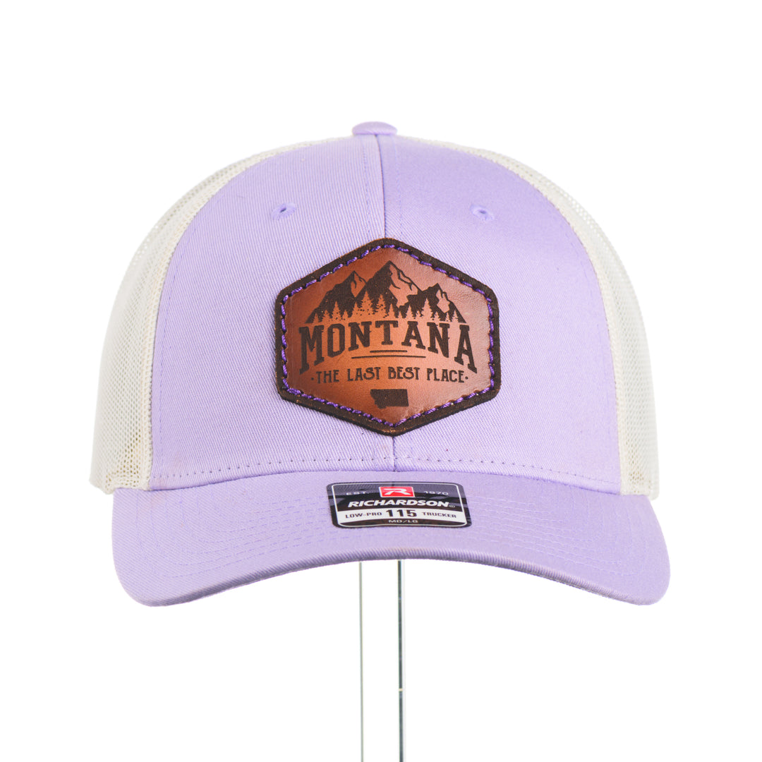 Montana, The Last Best Place Leather Patch Hat