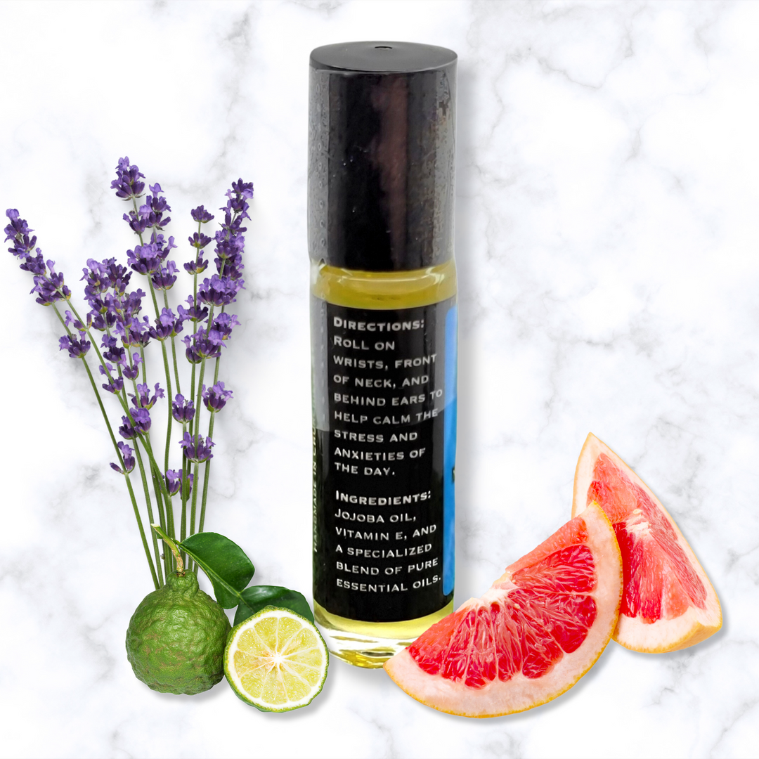Peace Essential Oil Roller - Bergamot, Grapefruit, Palmarosa & Lavender