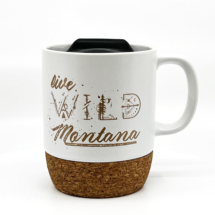 Live Wild Montana Cork Bottom To-Go Mug