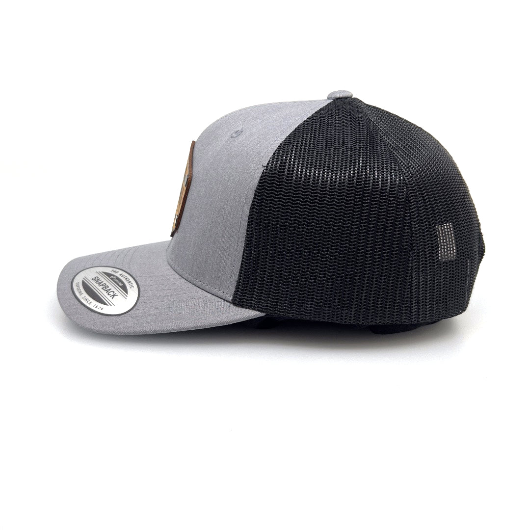 Montana The Last Best Place All Wood Patch Trucker Hat