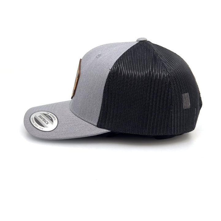 Montana The Last Best Place All Wood Patch Trucker Hat