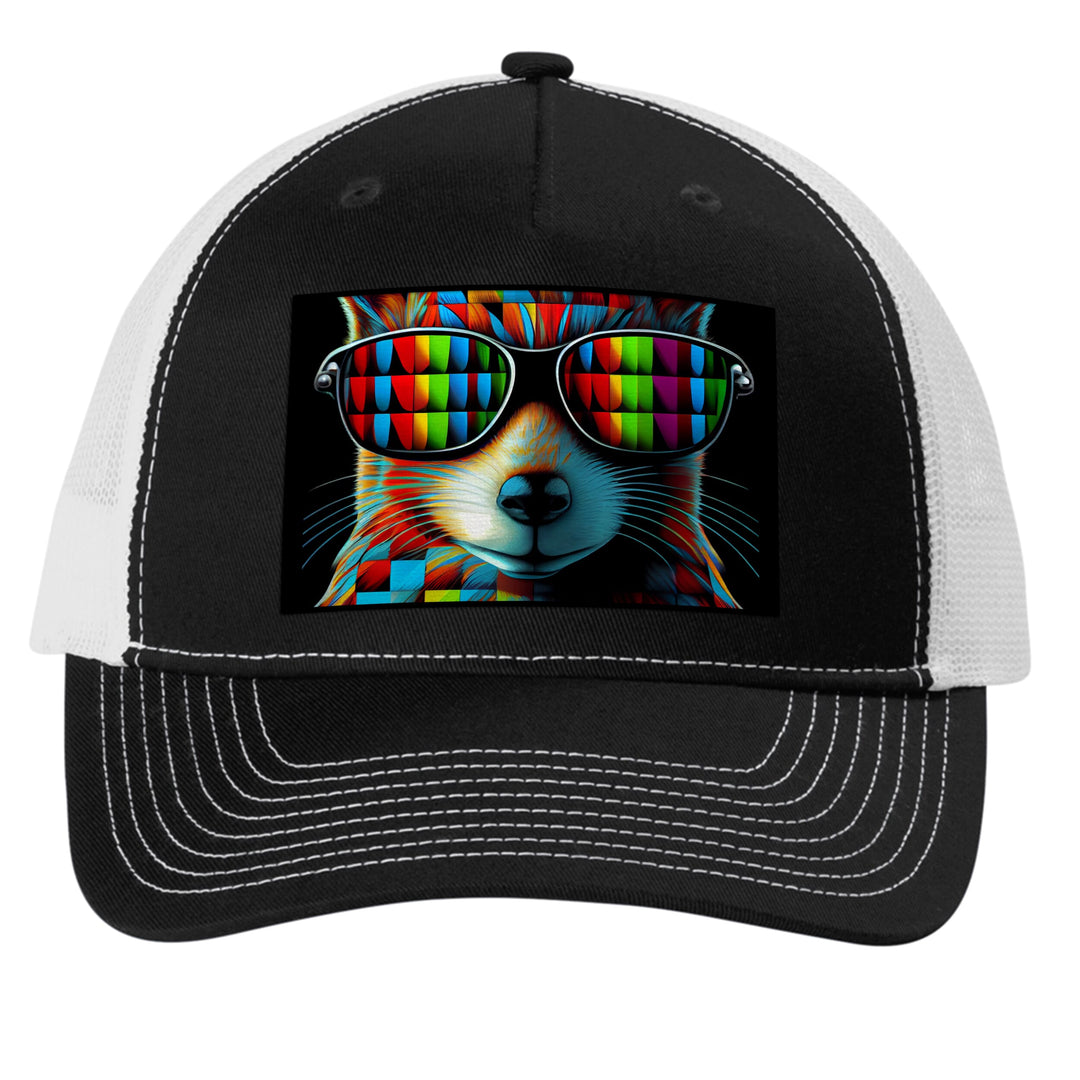 Retro Squirrel 5 Panel Trucker Cap