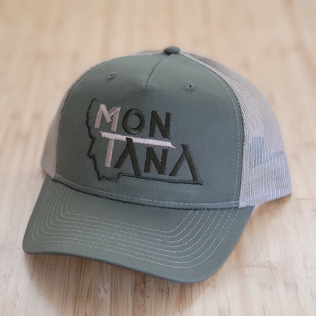 Green & Khaki MonTana 5-Panel Trucker
