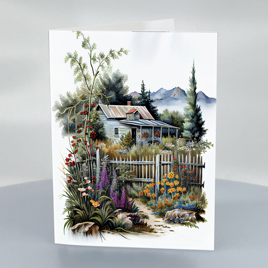 Idyllic Cabin 5x7 Greeting Card with Envelope
