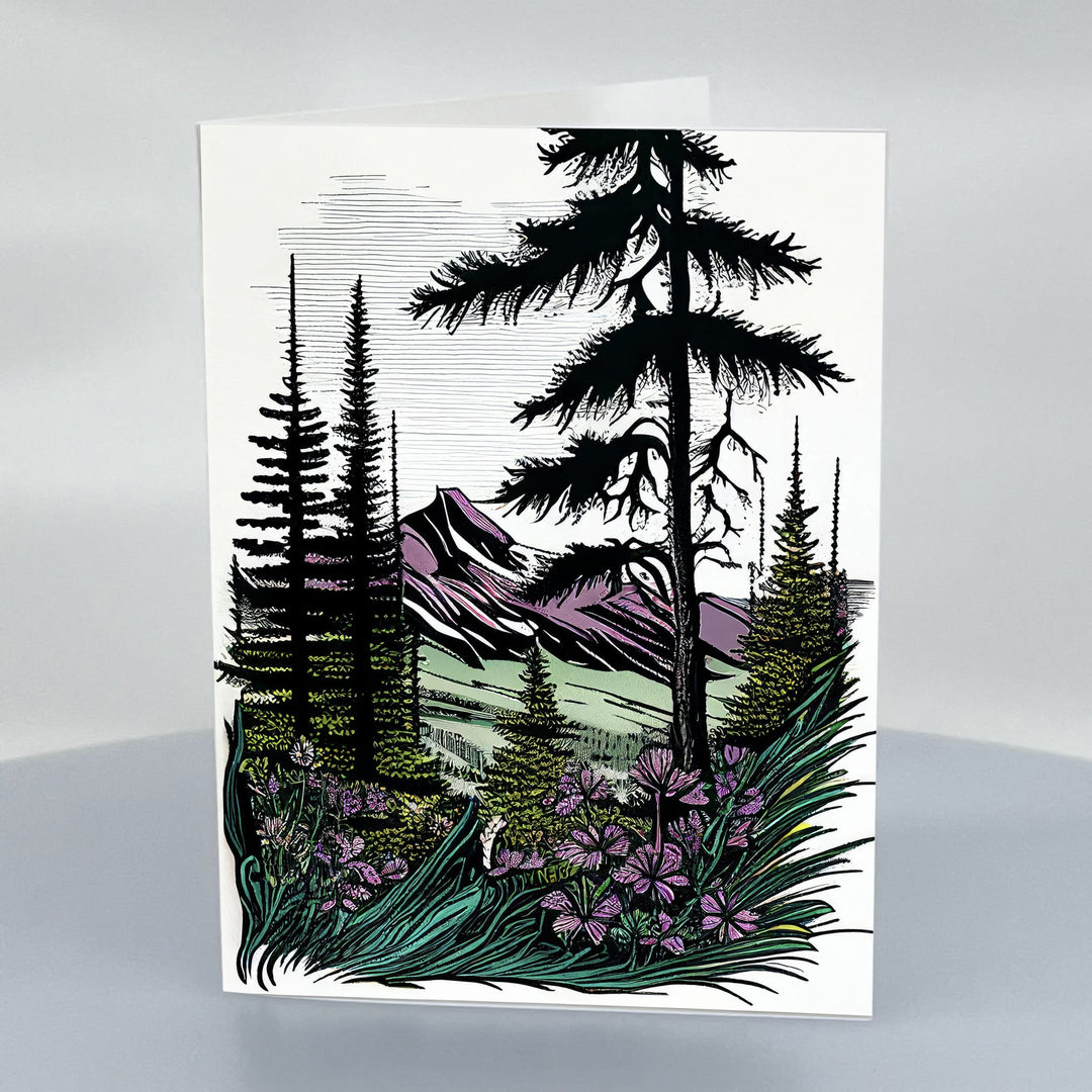 Idyllic Ponderosa 5x7 Greeting Card with Envelope