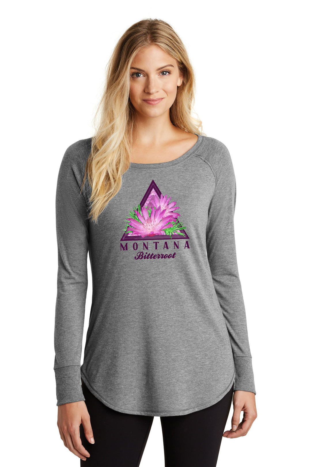 Grey Frost Montana Bitterroot Ladies Tri-Blend Long Sleeve Tunic