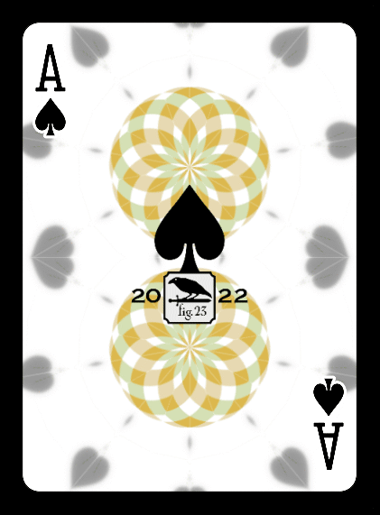 Kaleidoscope Animated Playing Card Deck made in Montana, USA by Fig. 23 - a deck of cards that is also an animated flip book creating a kaleidoscopic effect