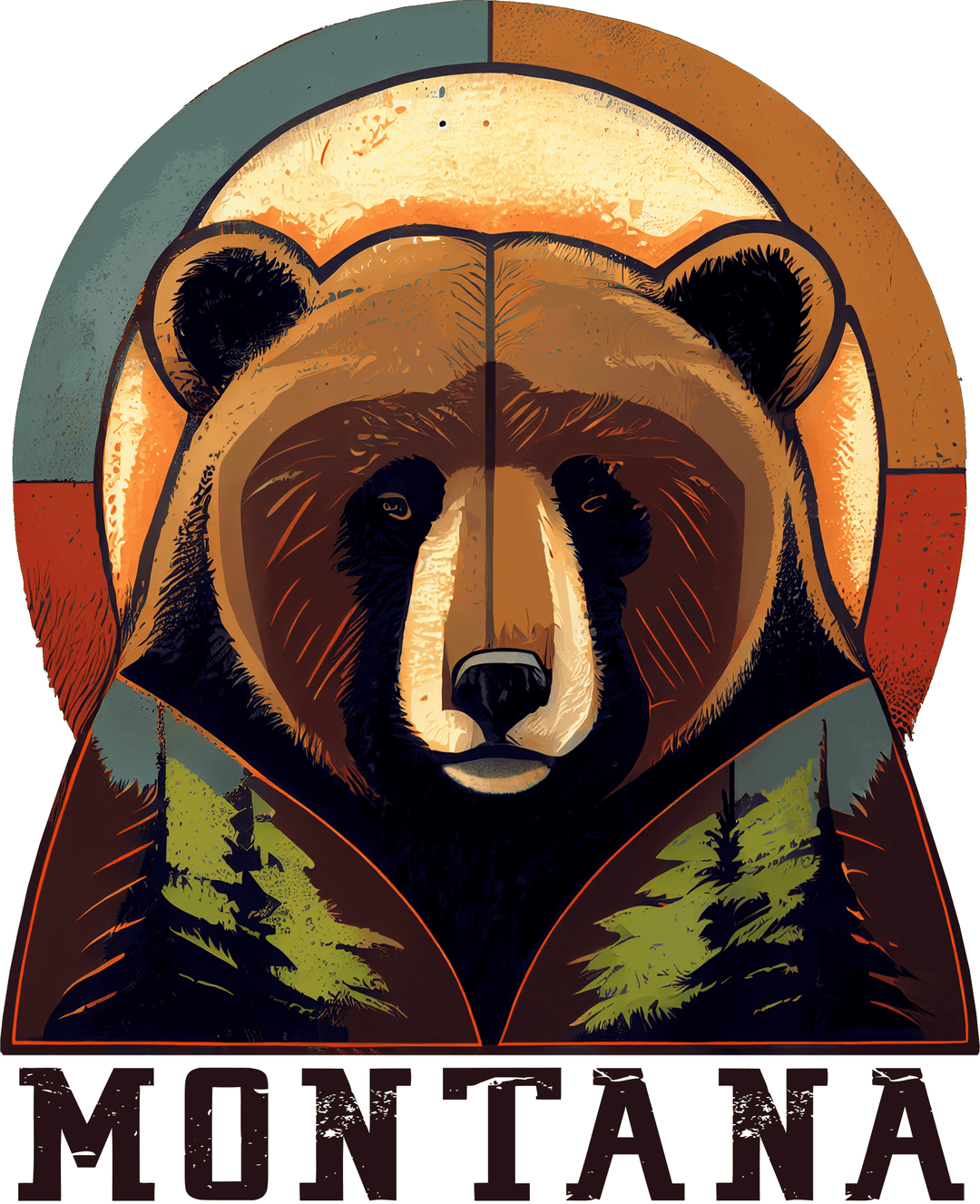 Bear Divide Montana Sticker