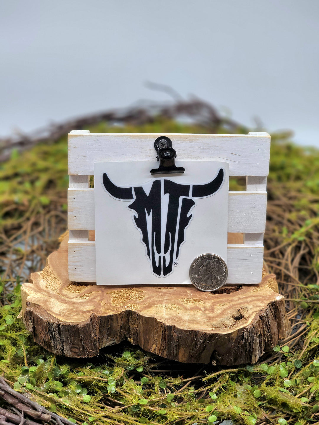 MT Steer Skull Vinyl Sticker