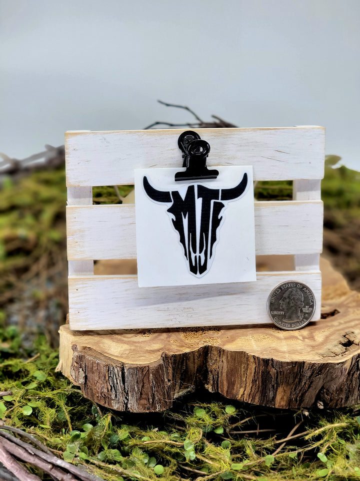 MT Steer Skull Vinyl Sticker