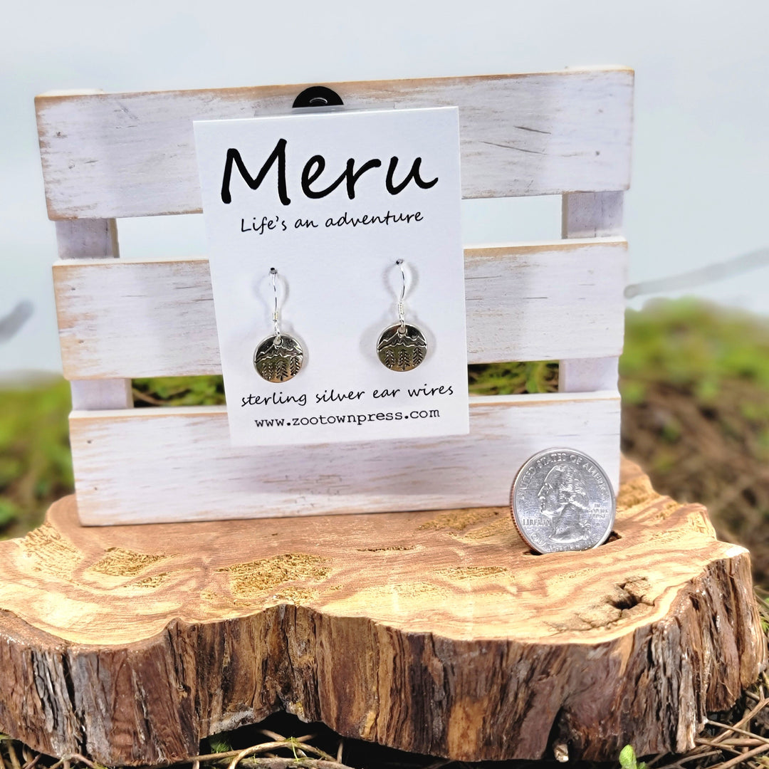 Mountain & Pine Tree Earrings