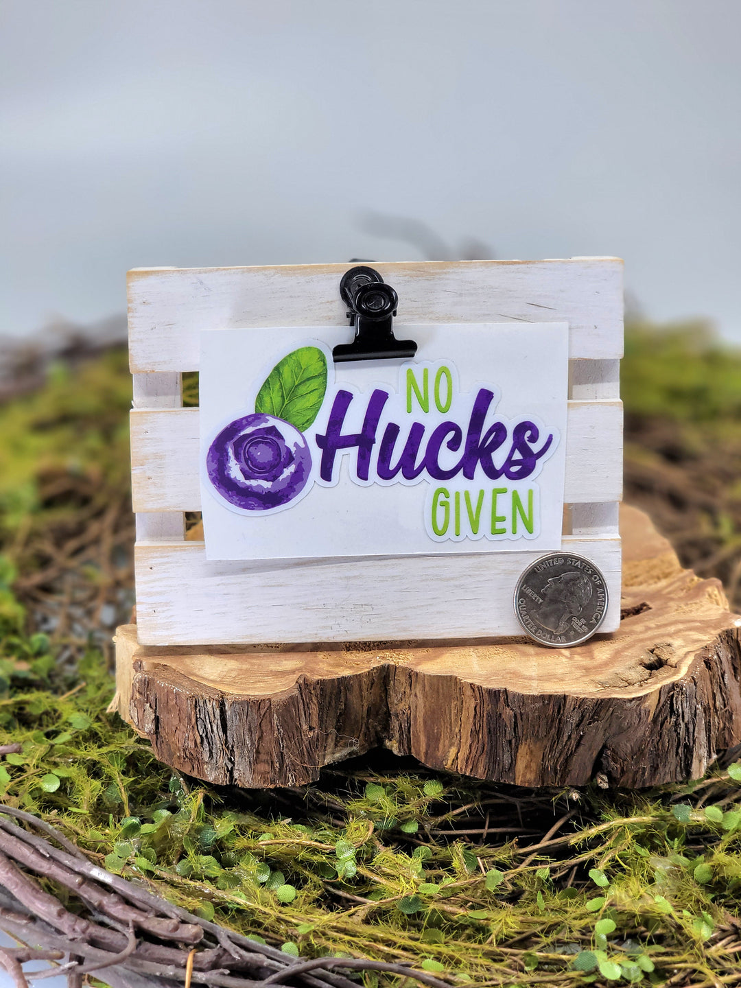 NO HUCKS GIVEN Laminated Vinyl Sticker
