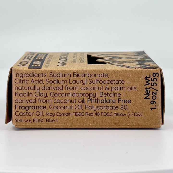 Paradise Valley Bath Bomb & Bubbles - Oakmoss, Amber, Lavender, Warm Peach, and Tonka Beans - handcrafted bath bomb made in Montana by Rock Creek Soaps