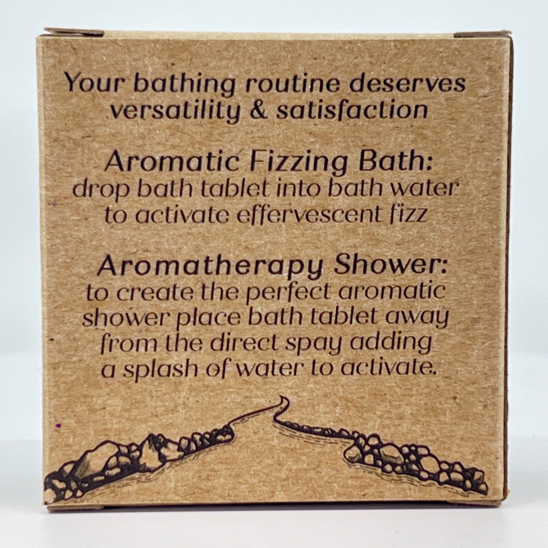 Uplifting Shower & Bath Steamer - Rosemary, Lavender & Lime - handcrafted bath and shower steamer made in Montana by Rock Creak Soaps