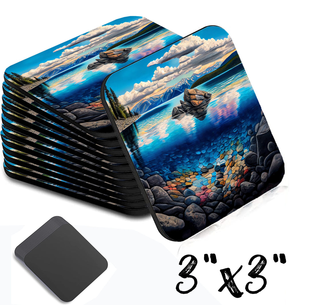 Crystal Clear Square Magnet 3 Inch