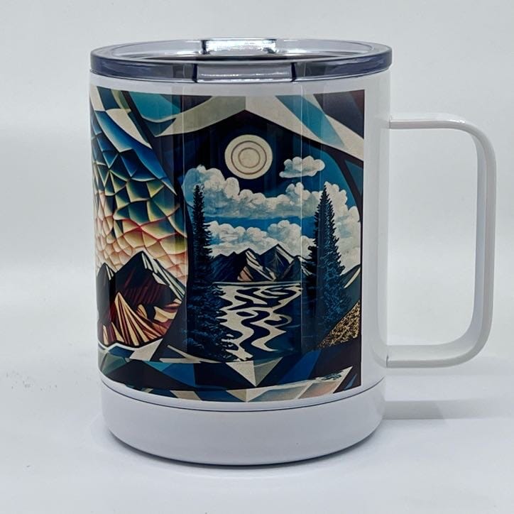 Tesselated Range 10 oz Stainless Coffee Mug