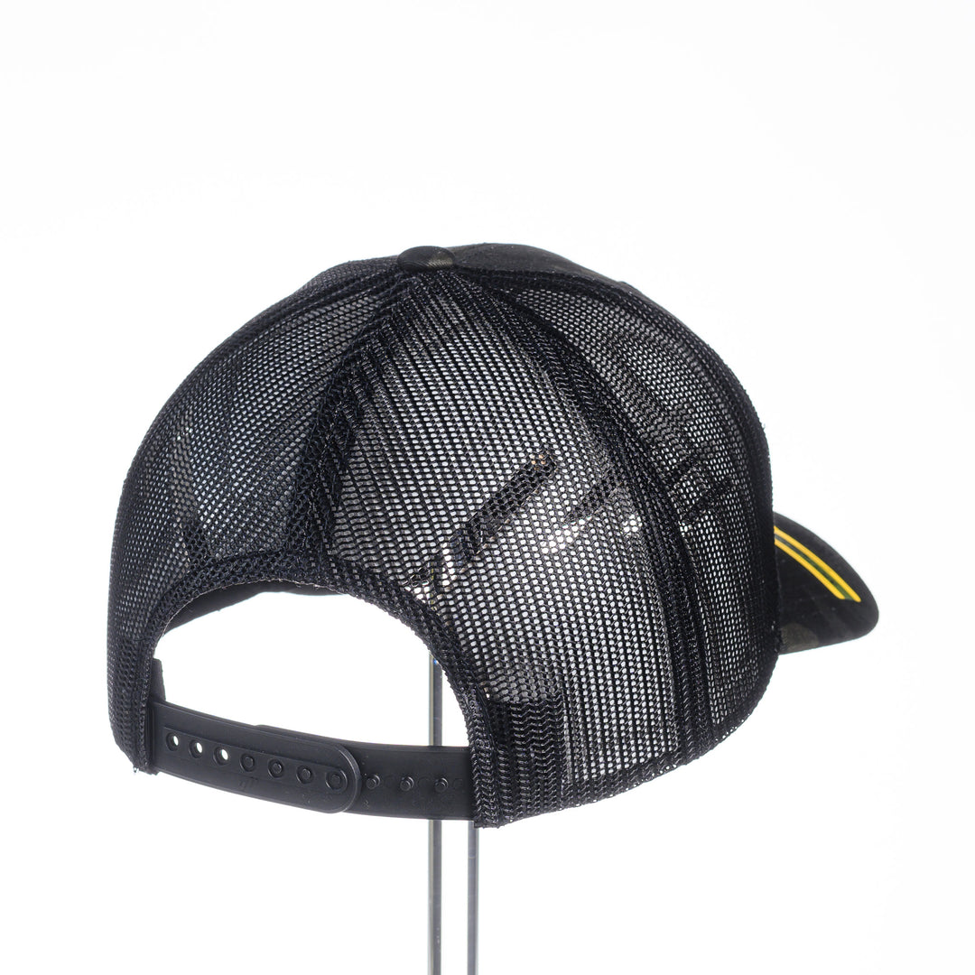 Cherry Wood & Copper Montana Black Camo Trucker Hat