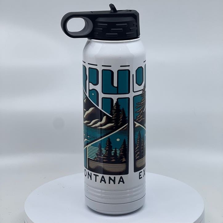 Lake Blocks 30 oz Insulated Water Bottle