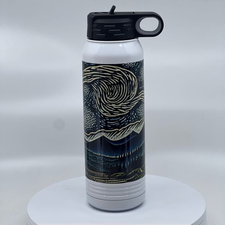 Black Insulated Squeeze Bottle (30 oz)