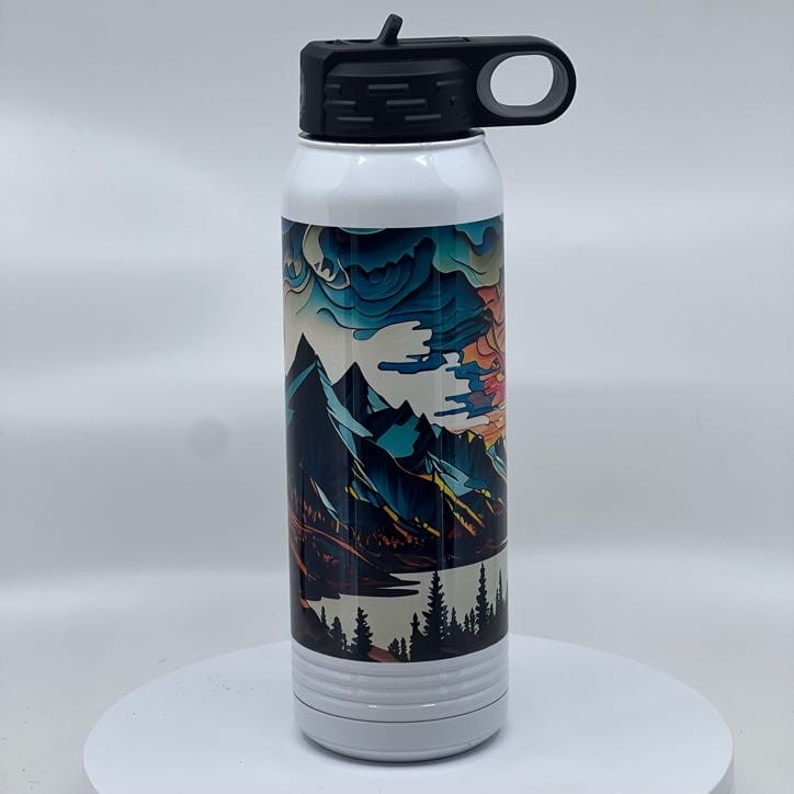 Paper Lake Sunrise 30 oz Insulated Water Bottle
