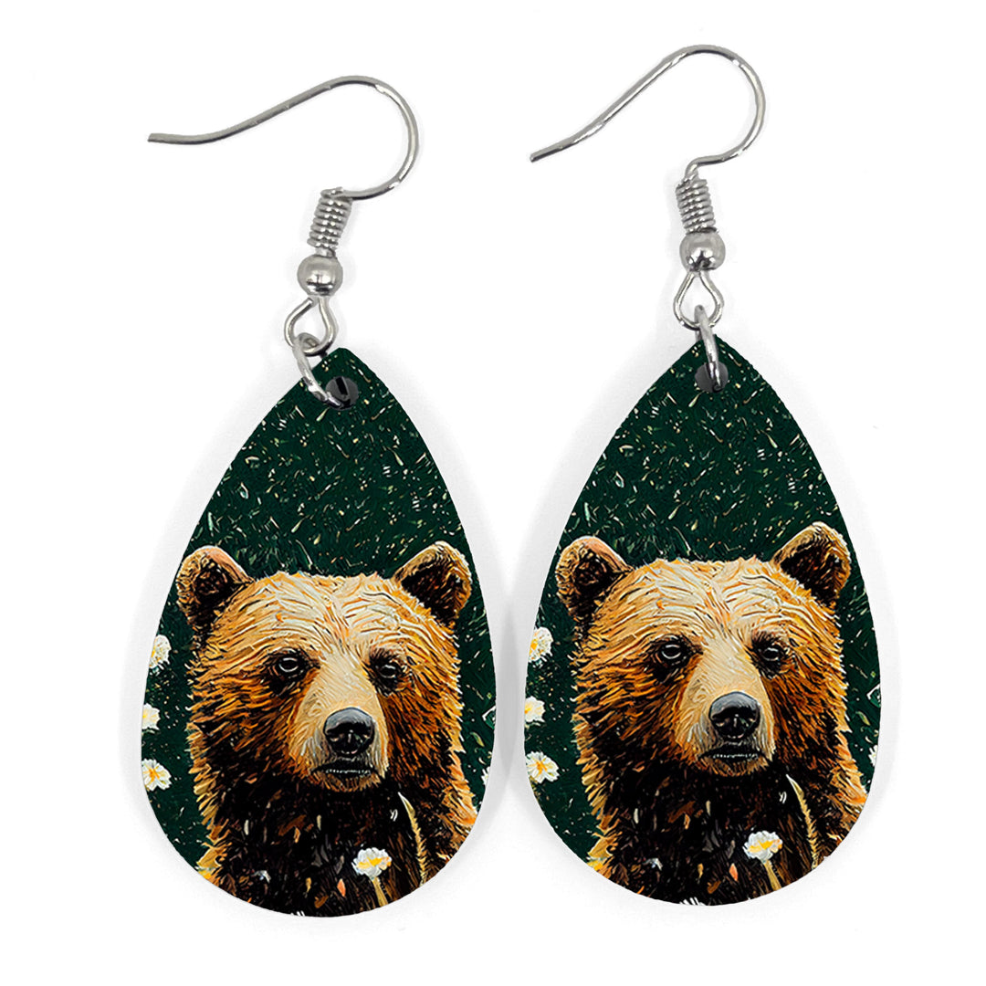 Bear Grass Teardrop Earring