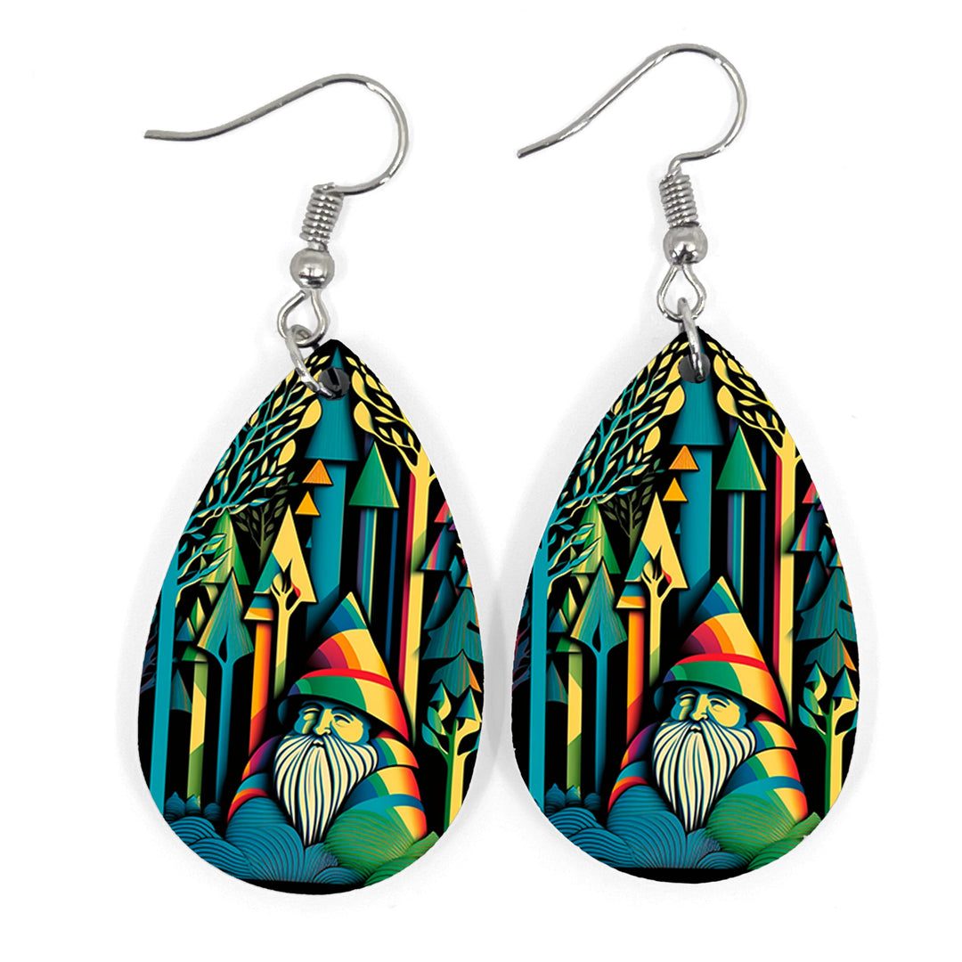 Gnome Pastel Teardrop Earring