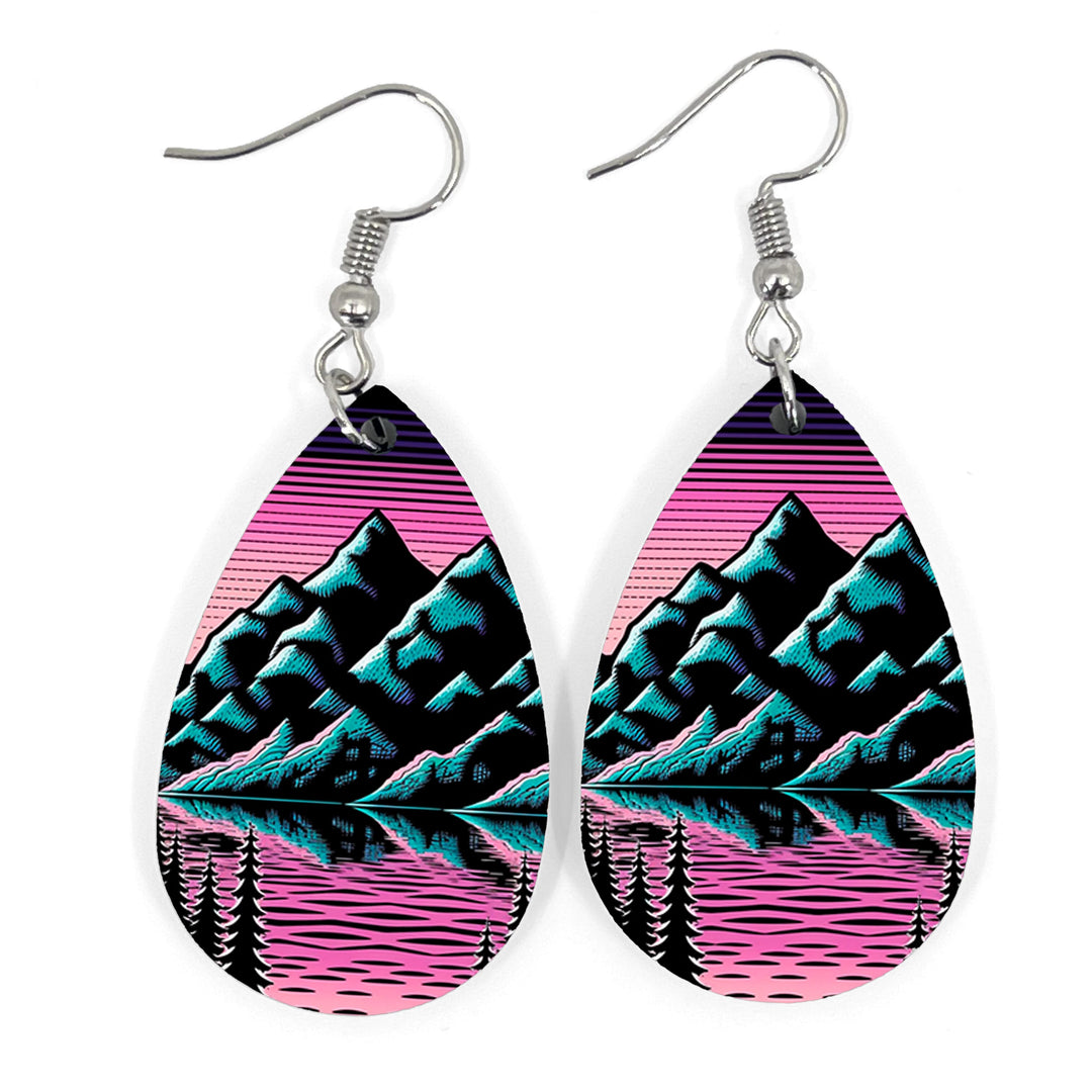 Vapor Mountains Teardrop Earring