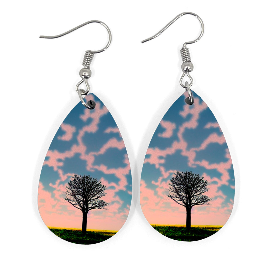 Lone Tree Sunset Teardrop Earring