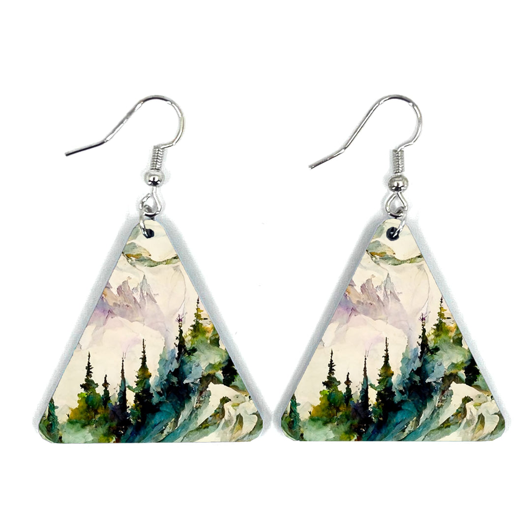 Marble Mountains Triangle Earring