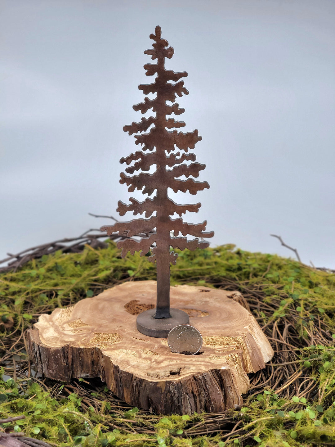 Tree Metal Sculpture 8.5"