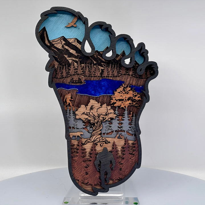 Bigfoot 3D Wall Art - 10” Tall - Standard