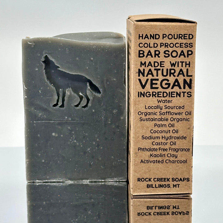 Wolf Stamped Soap - Cardamom, Teakwood, Amber, Sandalwood & Cedar