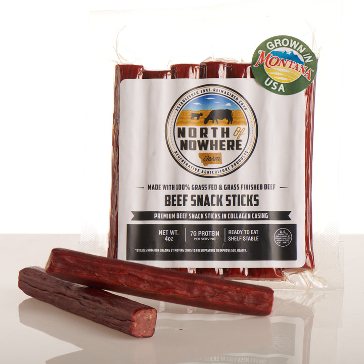 4 Oz Beef Sticks - Grass Finished Montana Beef