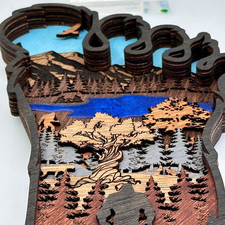 Bigfoot 3D Wall Art - 10” Tall - Standard