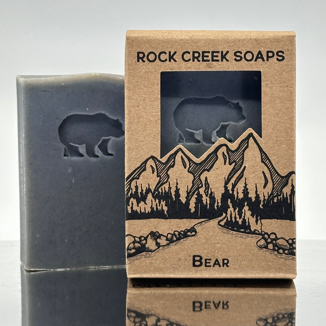 Bear Stamped Soap - Wild Mountain Huckleberry