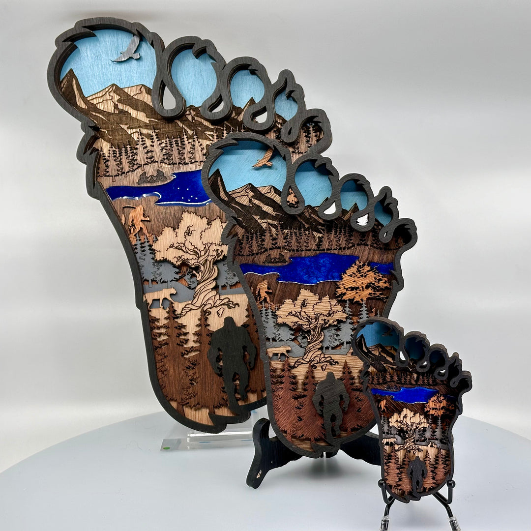 Bigfoot 3D Wall Art - 5” - Mini
